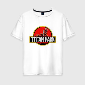 Женская футболка хлопок Oversize с принтом Attack on titan | Атака титан в Тюмени, 100% хлопок | свободный крой, круглый ворот, спущенный рукав, длина до линии бедер
 | anime | attack on titan | аниме | анимэ | армин | атака титанов | йегер | микаса аккерман | эрден