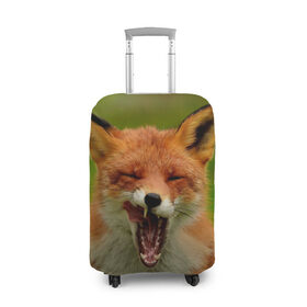 Чехол для чемодана 3D с принтом Лисица в Тюмени, 86% полиэфир, 14% спандекс | двустороннее нанесение принта, прорези для ручек и колес | fox | foxy | животное | звери | лиса | лисенок | лисичка | милая | рыжая | фокс