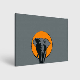 Холст прямоугольный с принтом Африканский Слон в Тюмени, 100% ПВХ |  | африка | графика | дикий мир | животное | персонаж | природа | рисунок | слон