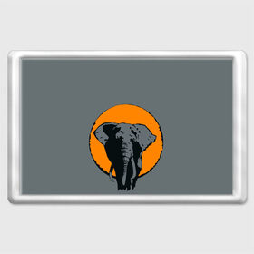 Магнит 45*70 с принтом Африканский Слон в Тюмени, Пластик | Размер: 78*52 мм; Размер печати: 70*45 | африка | графика | дикий мир | животное | персонаж | природа | рисунок | слон