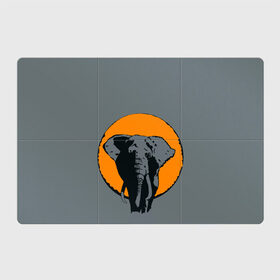 Магнитный плакат 3Х2 с принтом Африканский Слон в Тюмени, Полимерный материал с магнитным слоем | 6 деталей размером 9*9 см | африка | графика | дикий мир | животное | персонаж | природа | рисунок | слон
