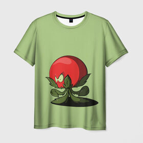 Мужская футболка 3D с принтом Мистер Помидор в Тюмени, 100% полиэфир | прямой крой, круглый вырез горловины, длина до линии бедер | графика | мир растений | овощи | персонаж | помидор | природа | рисунок | томат