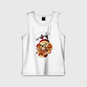 Детская майка хлопок с принтом Skull cook в Тюмени,  |  | art | body | bones | dead | drawing | face | graffiti | head | roses | skeleton | skul | skull | ад | арт | голова | граффити | зло | кости | лицо | металл | нарисованный | розы | рок | скелет | скул | скулл | три черепа | тьма