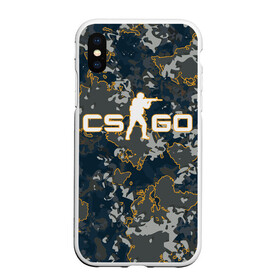 Чехол для iPhone XS Max матовый с принтом CS:GO - Camo в Тюмени, Силикон | Область печати: задняя сторона чехла, без боковых панелей | beast | camo | camouflage | counter | counter strike | cs | easy | ez | gg | ggwp | global | go | hyper | kill | offensive | one | shot | strike | зверь | камуфляж | скоростной