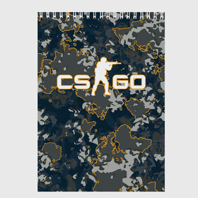 Скетчбук с принтом CS:GO - Camo в Тюмени, 100% бумага
 | 48 листов, плотность листов — 100 г/м2, плотность картонной обложки — 250 г/м2. Листы скреплены сверху удобной пружинной спиралью | Тематика изображения на принте: beast | camo | camouflage | counter | counter strike | cs | easy | ez | gg | ggwp | global | go | hyper | kill | offensive | one | shot | strike | зверь | камуфляж | скоростной