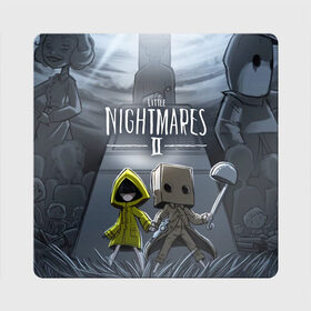 Магнит виниловый Квадрат с принтом LITTLE NIGHTMARES 2 в Тюмени, полимерный материал с магнитным слоем | размер 9*9 см, закругленные углы | Тематика изображения на принте: little nightmares | little nightmares 2 | six | игры | комиксы | шестая