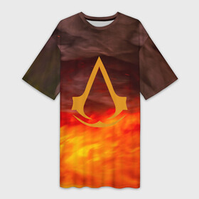 Платье-футболка 3D с принтом Assassin’s Creed в Тюмени,  |  | Тематика изображения на принте: creed | game | origins | syndicate | альтаир | ассасин