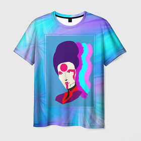 Мужская футболка 3D с принтом Cyberpunk 2077 Meanin в Тюмени, 100% полиэфир | прямой крой, круглый вырез горловины, длина до линии бедер | 2077 | advertisement | asian | ciberpunk | cyberpank | cyberpunk | cyberpunk 2077 | meanin | neowave | night city | woman | азиатка с рекламы | банер | киберпанк | киберпанк 2077 | минин | найтсити | неовейв | реклама