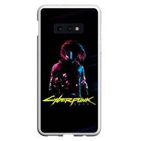 Чехол для Samsung S10E с принтом Cyberpunk 2077 в Тюмени, Силикон | Область печати: задняя сторона чехла, без боковых панелей | cyberpunk 2077 | hacker | maelstrom | militech | quadra | samurai | sci fi | technology | trauma team | v | будущее | игра | иероглифы | киану ривз | кибер | киберпанк | киборг | киборги | корпорация | лого | милитек | панк | роботы | самурай | т