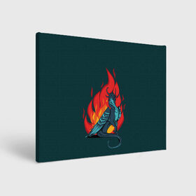 Холст прямоугольный с принтом Бирюзовый дракон в Тюмени, 100% ПВХ |  | бирюзовый цвет | графика | дракон | огонь | персонаж | пламя | рисунок | фэнтези