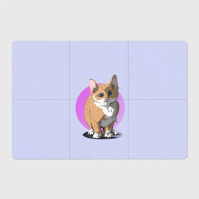Магнитный плакат 3Х2 с принтом Грустный Котик в Тюмени, Полимерный материал с магнитным слоем | 6 деталей размером 9*9 см | Тематика изображения на принте: графика | домашний животные | животное | котенок | котик | персонаж | природа | рисунок
