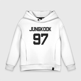 Детское худи Oversize хлопок с принтом BTS - Jungkook 97 в Тюмени, френч-терри — 70% хлопок, 30% полиэстер. Мягкий теплый начес внутри —100% хлопок | боковые карманы, эластичные манжеты и нижняя кромка, капюшон на магнитной кнопке | boysband | bts | jungkook | jungkook 97 | k pop | korea | korean | music | бтс | джонгук | к поп | кей поп | корейская | корейский | корея | кпоп | музыка | чонгук