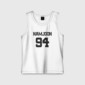 Детская майка хлопок с принтом BTS   Namjoon (RM) 94 в Тюмени,  |  | boysband | bts | bts rm | k pop | korea | korean | music | namjoon | namjoon 94 | rap monster | бтс | бтс рм | к поп | кей поп | корейская | корейский | корея | кпоп | музыка | намджун | намжун | рэп монстр