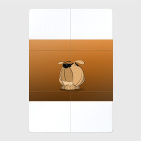Магнитный плакат 2Х3 с принтом Крутой мой верный пес в Тюмени, Полимерный материал с магнитным слоем | 6 деталей размером 9*9 см | Тематика изображения на принте: бульдог | графика | крутой парень | очки | персонаж | пес | рисунок | чёрные очки