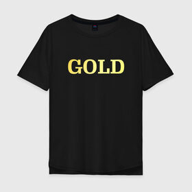 Мужская футболка хлопок Oversize с принтом cyberpunk 2077 gold в Тюмени, 100% хлопок | свободный крой, круглый ворот, “спинка” длиннее передней части | 2077 | ciberpunk 2077 | cyberpank 2077 | cyberpunk 2077 | gold | neowave | society | triangle | золото | киберпанк | киберпанк 2077 | неовейв | общество | треугольник
