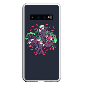 Чехол для Samsung Galaxy S10 с принтом Magic Quartet в Тюмени, Силикон | Область печати: задняя сторона чехла, без боковых панелей | fushiguro | gojo | itadori | jujutsu | kaisen | kugisaki | megumi | nobaru | satoru | sukuna | yuji | битва | гето | годжо | дзюго | итадори | кенто | кугисаки | магическая | махито | мегуми | нанами | нобара | пальцы | сатору | сугуру | сукуна