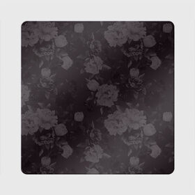 Магнит виниловый Квадрат с принтом Flowers girl низ в Тюмени, полимерный материал с магнитным слоем | размер 9*9 см, закругленные углы | 8 марта | лучшая в мире | мама | подарок | подарок женщине | подарок любимым | подарок на 8 марта | самая лучшая  в мире | семья
