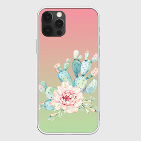 Чехол для iPhone 12 Pro Max с принтом суккулент градиент в Тюмени, Силикон |  | акварель | акварельный | весна | кактус | мило | природа | растение | рисунок | суккулент | сукулент | цветение | цветок | цветущий | цветы