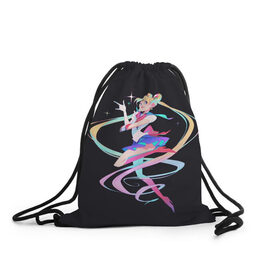 Рюкзак-мешок 3D с принтом Sailor Moon Сейлор Мун в Тюмени, 100% полиэстер | плотность ткани — 200 г/м2, размер — 35 х 45 см; лямки — толстые шнурки, застежка на шнуровке, без карманов и подкладки | Тематика изображения на принте: anime | sailor moon | аниме | анимэ | венера | луна | лунная призма | марс | сейлор мун | серебрянное тысячелетие | серенити | сэйлор | усаги цукино | чиби мун | эндимион