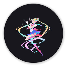 Коврик для мышки круглый с принтом Sailor Moon Сейлор Мун в Тюмени, резина и полиэстер | круглая форма, изображение наносится на всю лицевую часть | Тематика изображения на принте: anime | sailor moon | аниме | анимэ | венера | луна | лунная призма | марс | сейлор мун | серебрянное тысячелетие | серенити | сэйлор | усаги цукино | чиби мун | эндимион