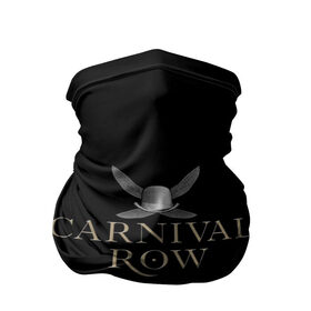 Бандана-труба 3D с принтом Карнивал Роу - Carnival Row в Тюмени, 100% полиэстер, ткань с особыми свойствами — Activecool | плотность 150‒180 г/м2; хорошо тянется, но сохраняет форму | carnival row | волшебный | исторический | карнивал роу | крылья | лого | логотип | подарок | сериал | сказка | фея | черный | шляпа