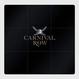 Магнитный плакат 3Х3 с принтом Карнивал Роу - Carnival Row в Тюмени, Полимерный материал с магнитным слоем | 9 деталей размером 9*9 см | carnival row | волшебный | исторический | карнивал роу | крылья | лого | логотип | подарок | сериал | сказка | фея | черный | шляпа