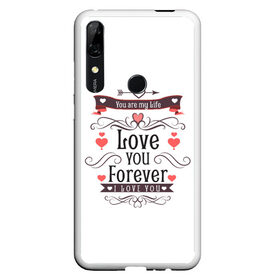 Чехол для Honor P Smart Z с принтом Love you forever в Тюмени, Силикон | Область печати: задняя сторона чехла, без боковых панелей | 8 марта | best | cat | forever | i love you | kiss | love | my life | губы | девушке | день влюбленных | киса | кот | котик | коты | люблю котов | любовь | любтмой | мама | маме | марта | очки | подарок | поцелуй | розовые губы