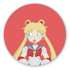 Коврик для мышки круглый с принтом Sailor Moon Сейлор Мун в Тюмени, резина и полиэстер | круглая форма, изображение наносится на всю лицевую часть | Тематика изображения на принте: anime | sailor moon | аниме | анимэ | венера | луна | лунная призма | марс | сейлор мун | серебрянное тысячелетие | серенити | сэйлор | усаги цукино | чиби мун | эндимион