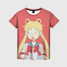 Женская футболка 3D с принтом Sailor Moon Сейлор Мун в Тюмени, 100% полиэфир ( синтетическое хлопкоподобное полотно) | прямой крой, круглый вырез горловины, длина до линии бедер | anime | sailor moon | аниме | анимэ | венера | луна | лунная призма | марс | сейлор мун | серебрянное тысячелетие | серенити | сэйлор | усаги цукино | чиби мун | эндимион