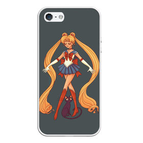 Чехол для iPhone 5/5S матовый с принтом Sailor Moon Сейлор Мун в Тюмени, Силикон | Область печати: задняя сторона чехла, без боковых панелей | anime | sailor moon | аниме | анимэ | венера | луна | лунная призма | марс | сейлор мун | серебрянное тысячелетие | серенити | сэйлор | усаги цукино | чиби мун | эндимион