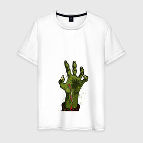Мужская футболка хлопок с принтом Zombi в Тюмени, 100% хлопок | прямой крой, круглый вырез горловины, длина до линии бедер, слегка спущенное плечо. | dead | neon | night fever | plants vs. zombies | zombi | вечеринка | граффити | диджей | зеленый | зомбак | зомби | зомбоид | зрители | мертвая музыка | мертвец | мертвый | музыка | музыкант | неон | ночь | пластинка | пульт