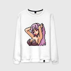 Мужской свитшот хлопок с принтом Pixel art anime в Тюмени, 100% хлопок |  | anime | art | girl | manga | pixel | аниме | арт | девушка | манга | пиксель