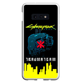 Чехол для Samsung S10E с принтом TRAUMA TEAM Cyberpunk 2077 в Тюмени, Силикон | Область печати: задняя сторона чехла, без боковых панелей | cyberpunk 2077 | hacker | maelstrom | militech | quadra | samurai | sci fi | technology | trauma team | v | будущее | игра | иероглифы | киану ривз | кибер | киберпанк | киборг | киборги | корпорация | лого | милитек | панк | роботы | самурай | т