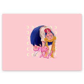 Поздравительная открытка с принтом Sailor Moon Сейлор Мун в Тюмени, 100% бумага | плотность бумаги 280 г/м2, матовая, на обратной стороне линовка и место для марки
 | anime | sailor moon | аниме | анимэ | венера | луна | лунная призма | марс | сейлор мун | серебрянное тысячелетие | серенити | сэйлор | усаги цукино | чиби мун | эндимион