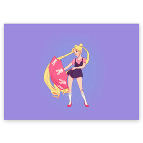 Поздравительная открытка с принтом Sailor Moon Сейлор Мун в Тюмени, 100% бумага | плотность бумаги 280 г/м2, матовая, на обратной стороне линовка и место для марки
 | Тематика изображения на принте: anime | sailor moon | аниме | анимэ | венера | луна | лунная призма | марс | сейлор мун | серебрянное тысячелетие | серенити | сэйлор | усаги цукино | чиби мун | эндимион