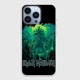 Чехол для iPhone 13 Pro с принтом IRON MAIDEN в Тюмени,  |  | black | dark | death | fantasy | hardcore | heavy metal | iron maiden | metal | music | rock | skuul | usa | метал | музыка | рок | скелет | фентези | череп | черный