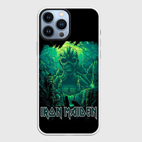 Чехол для iPhone 13 Pro Max с принтом IRON MAIDEN в Тюмени,  |  | black | dark | death | fantasy | hardcore | heavy metal | iron maiden | metal | music | rock | skuul | usa | метал | музыка | рок | скелет | фентези | череп | черный