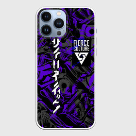 Чехол для iPhone 13 Pro Max с принтом Fierce culture в Тюмени,  |  | Тематика изображения на принте: art | calligrafuturism | calligraphy | dark style | fierce | future | text | арт | будущее | искусство | каллиграфия | надпись | надпись на тёмном фоне