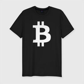 Мужская футболка хлопок Slim с принтом БИТКОИН BITCOIN в Тюмени, 92% хлопок, 8% лайкра | приталенный силуэт, круглый вырез ворота, длина до линии бедра, короткий рукав | bitcoin | blockchain | btc | cardano | crypto | ethereum | polkadot | tether | xrp | бинанс | биткоин | блокчейн | валюта | деньги | криптовалюта | майнер | майнинг | цифровая валюта | цифровое золото | эфир