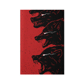 Обложка для паспорта матовая кожа с принтом Evil Wolves в Тюмени, натуральная матовая кожа | размер 19,3 х 13,7 см; прозрачные пластиковые крепления | animal | beast | dark | darkness | evil | moon | nigth | werwolf | wild | wolf | вервольф | вой | волк | волчара | дикий | животное | зверь | клык | клыки | луна | ночь | оборотень | полнолуние