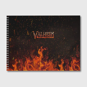 Альбом для рисования с принтом Valheim в Тюмени, 100% бумага
 | матовая бумага, плотность 200 мг. | ragnarok | rust | valhalla | valheim | viking | валхейм | вальгалла | вальхейм | варяг | викинг | викинги | игра | искра | искры | костёр | кузня | огонь | пламя | рагнарёк | раст