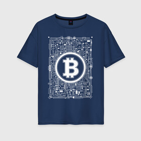 Женская футболка хлопок Oversize с принтом BITCOIN CRYPTOCURRENCY | КРИПТОВАЛЮТА (Z) в Тюмени, 100% хлопок | свободный крой, круглый ворот, спущенный рукав, длина до линии бедер
 | binance coin | bitcoin | blockchain | btc | cardano | crypto | ethereum | litecoin | polkadot | tether | xrp | биткоин | блокчейн | валюта | деньги | криптовалюта | майнер | майнинг | цифровая валюта | цифровое золото | эфир