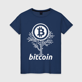 Женская футболка хлопок с принтом BITCOIN ДЕРЕВО | БИТКОИН (Z) в Тюмени, 100% хлопок | прямой крой, круглый вырез горловины, длина до линии бедер, слегка спущенное плечо | binance coin | bitcoin | blockchain | btc | cardano | crypto | ethereum | litecoin | polkadot | tether | xrp | биткоин | блокчейн | валюта | деньги | криптовалюта | майнер | майнинг | цифровая валюта | цифровое золото | эфир