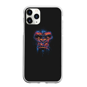 Чехол для iPhone 11 Pro Max матовый с принтом Colorful Gorilla в Тюмени, Силикон |  | animal | beast | color | colorful | gorilla | ink | monkey | paints | горилла | животное | зверь | краски | обезьяна | чернила