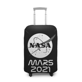 Чехол для чемодана 3D с принтом NASA Perseverance в Тюмени, 86% полиэфир, 14% спандекс | двустороннее нанесение принта, прорези для ручек и колес | 2020 | 2021 | 21б | elon | mars | musk | nasa | perseverance | space | spacex | илон | космос | марс | марсоход | маск | наса | настойчивый