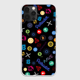 Чехол для iPhone 12 Pro Max с принтом ЛОГОТИПЫ КРИПТОВАЛЮТ (Z) в Тюмени, Силикон |  | binance coin | bitcoin | blockchain | btc | cardano | crypto | ethereum | litecoin | polkadot | tether | xrp | биткоин | блокчейн | валюта | деньги | криптовалюта | майнер | майнинг | цифровая валюта | цифровое золото | эфир