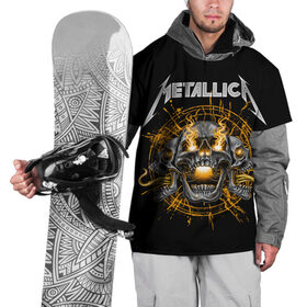 Накидка на куртку 3D с принтом Metallica в Тюмени, 100% полиэстер |  | Тематика изображения на принте: heavy metal | metal | metallica | группы | метал | металлика | музыка | рок | трэш метал | хєви метал