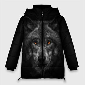 Женская зимняя куртка Oversize с принтом Evil Wolf в Тюмени, верх — 100% полиэстер; подкладка — 100% полиэстер; утеплитель — 100% полиэстер | длина ниже бедра, силуэт Оверсайз. Есть воротник-стойка, отстегивающийся капюшон и ветрозащитная планка. 

Боковые карманы с листочкой на кнопках и внутренний карман на молнии | animal | beast | dark | darkness | evil | moon | nigth | tegunvteg | werwolf | wild | wolf | вервольф | вой | волк | волки | волчара | дикий | животное | зверь | клык | клыки | луна | ночь | оборотень | полнолуние