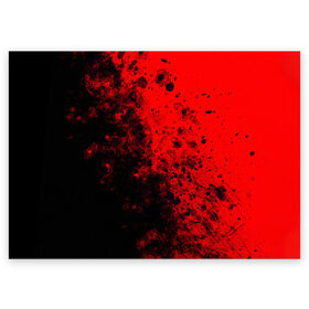 Поздравительная открытка с принтом Пятна Крови в Тюмени, 100% бумага | плотность бумаги 280 г/м2, матовая, на обратной стороне линовка и место для марки
 | anarchy | blood | chaos | color | colors | neon | paint | анархия | брызги | капли | краска | краски | кровавый | кровь | неон | неоновая | неоновый | палитра | текстура | хаос | цвет | цвета
