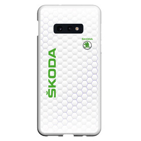 Чехол для Samsung S10E с принтом SKODA в Тюмени, Силикон | Область печати: задняя сторона чехла, без боковых панелей | auto | skoda | sport | авто | автомобили | автомобиль | автомобильные | бренд | внедорожники | легковые | марка | пикапы | спорт